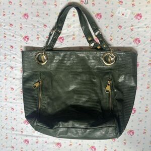 Steve-madden Women's Green and Gold Bag